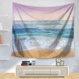Tapestries Home Decorative Wall Hanging Carpet Tapestry Rectangle Bedspread Beach Sea Pattern GT1150