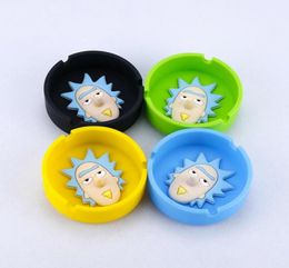 smoking pipes Ashtray Silicone Ashtray Mini Ashtray 4 Colors Portable Antiscalding Cigarette Holder Home Novelty Crafts Smoking A6600263