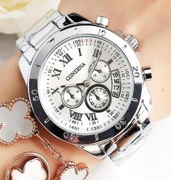 Wristwatches Women Watches Fashion Watch 2022 Geneva Luxury Designer Brand Ladies Quartz Silver Case Wrist Gift For3379837