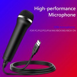 Microphones USB Wired Microphone Karaoke Mic for Nintendo Switch Wii PS4 Xbox PC Computer