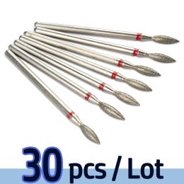 Bits 30pcs/Lot Diamond Cutters for Manicure Nail Drill Bits Milling Cutter for Pedicure Machine Remove Gel Nails Accessories Tools
