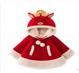 baby girls clothing outwear Christmas poncho children red elk Christmas cloak cosplay for kids girl coat4744000