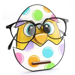 Sunglasses Frames Easter Egg Cartoon Pattern Wooden Glasses Storage Rack Display Frame Holders Organiser