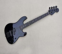 Factory Custom Black 4string Electric Bass GuitarBlack hardwaresRosowood FingerboardNo PickguardOffer Customized9197876