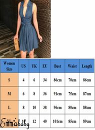 Women039s Button Denim Mini Dress Ladies Summer Sleeveless Belted Jeans Long Tops Shirt Dress Blue SXL8379802