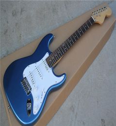 Custom Vintage Metallic blue Malmsteen Scalloped maple fingerboard Big Head ST 6 string electric guitar guitarra8102968