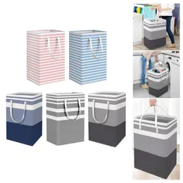 Laundry Bags Extra Basket Set Of 3 75l Fabric Storage With Handles Foldable Baskets For Home Capacity Clothes