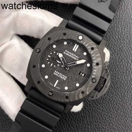 Panerass Watch Luxury Designer Waterproof Wristwatch Factory Sapphire Mirror Automatic Movement Size 47mm Rubber Strap