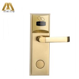 Lock Electronic Door Lock Smart Access Control For Home Security Stainless Steel HM202 With RFID Card Hotel Door Lock