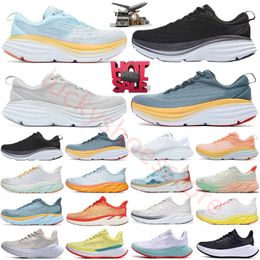 2024 Hot Pink Cloud Running Shoes Clifton 9 Bondi 8 One Movement Tan Beige Orange Kawana Black And White Carbon Tennis Shoes Men Women Sneakers size 36-45