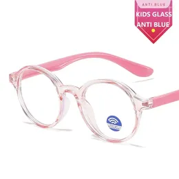 Sunglasses Frames UV400 Kids Anti Blue Light Glasses Silicone Boys Girls Computer Eyeglasses Blocking Glass Optical Frame Phone