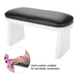 Equipment Nail Arm Rest Cushion, PU Leather Manicure Arm Rest Pillow Table for Technician Use, Save Space with 2 Colours to Select