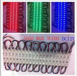 backlight Led Module For Billboard LED sign modules Christmas lamp light 5050 3 LED Modules RGBGreenRedBlueWarmWhite Waterpro2339623