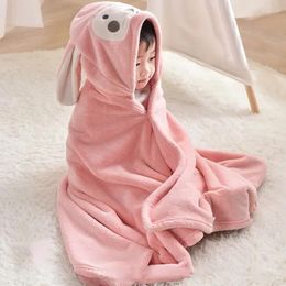 Towel 70 140/88 150CM Quick-drying Children Coral Fleece Baby Bath Absorbent Soft Bathrobe Blanket For Girl And Boy