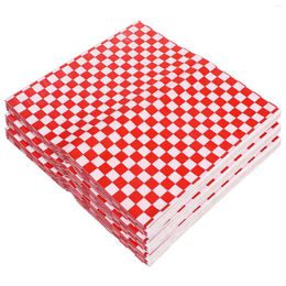 Baking Tools 300 Pcs Packing Paper Burger Pad Fried Chicken Household Wrapping Crafted Multipurpose Home Red