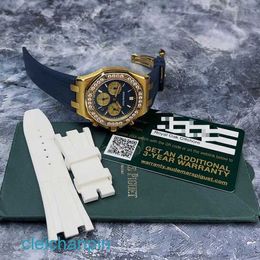 Highend AP Wrist Watch Limited Epic Royal Oak Series 26231BA Original Diamond 18K Chronograph Automatic Mechanical Womens Watch 37mm