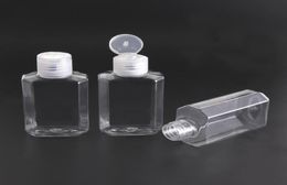 60ML Plastic Empty Hand Sanitizer Alcohol Refillable Bottle Easy To Carry Transparent PET Hand Sanitizer Soap Bottles for Liquid 07238837