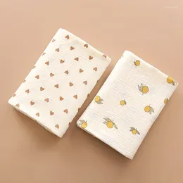 Blankets Ins Baby Blanket Muslin Swaddle 2 Layer Cotton Receive Cute Soft Print For Born Bath Towel Items Mother Kids