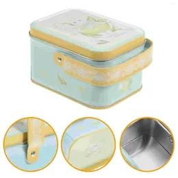 Storage Bottles Portable Tin Box Festival Candy Tins Biscuit Containers Holder Holiday Cookie With Lids Jar