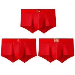 Underpants Men's Underwear Flat Angle Pants Pure Cotton Shorts 3PCS