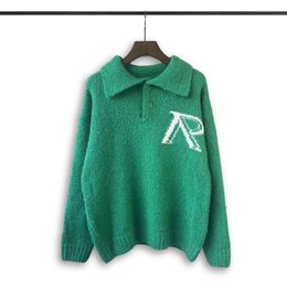 Sweathers de designer masculino Retro clássico da moda Cardigan Sweatshirts Men suéter letra bordado no pescoço redondo jumpera28