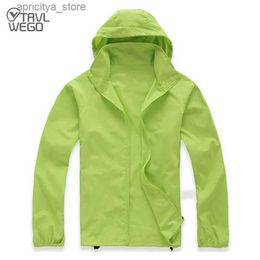 Outdoor Jackets Hoodies TRVLWEGO Skin Dust Coat Hiking Camping Jacket Quick Dry Summer Windproof Men Women Breathable UV Protection Promotion Activewear L48