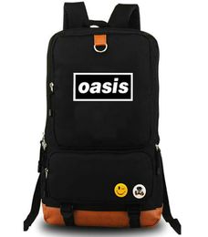 Wonderwall backpack Oasis daypack Some might say rock band music schoolbag Laptop rucksack Canvas school bag Outdoor day pack4610400