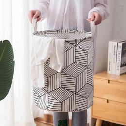 Laundry Bags 1pc Geometric Shape Basket Waterproof Folding Dirty Clothes Storage Kid Hamper Toy Home Organiser