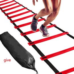 12 Rung Agility Ladder Speed Training for Soccer Football Fitness Feet Carry Bag Equipment 240407