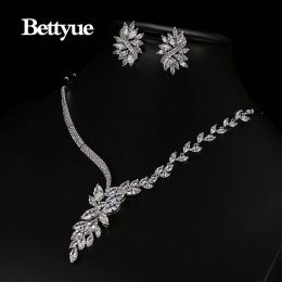 Tools Bettyue Brand New Fashion Charm Jewelry Sets Aaa Zircon Hot Sale White Gold Jewelry Sets for Woman European Style Wedding Gift