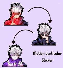 Wall Stickers Gojo Satoru Motion Sticker Jujutsu Kaisen 3D Lenticular Waterproof Decals For CarsLaptop Refrigerator Etc9721597