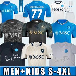 2023 2024 S-4XL Napoli soccer jerseys KVARATSKHELIA Naples Halloween special edition football shirt KOULIBALY Maradona uniform home away third OSIMHEN LOZANO