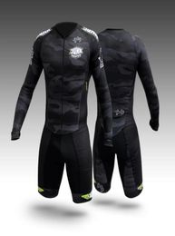 Racing Sets No Cushion Suit Long Sleeve Triathlon Mens Speed Roller Skate Skinsuit Kit Fast Skating ClothingRacing SetsRacing1254148