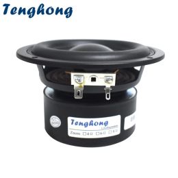 Subwoofer Tenghong 1pcs Subwoofer Speaker 4 Inch Unit 4 Ohm 8 Ohm 40W Audio Multimedia Speaker Deep Bass Loudspeaker Large Magnetic DIY