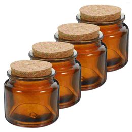 Candle Holders 4 Pcs Glass Votive Tealight Holder Scented Cup Centerpieces Bottles Container Wood Table Dinner Party Sticks