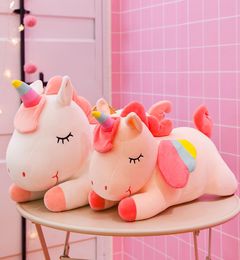 Cute Unicorn Plush Toy 30CM Rainbow Pony Doll Creative Stuffed Animal Pillow Christmas Birthday Gifts For Children3464488