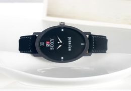 Wristwatches 2022 SOXY Fashion Wrist Watch Male Quartz Items Big Face Boys Leather Designer Watches Men Montre Homme4156362