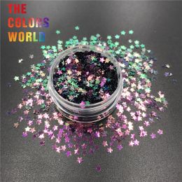 Glitter TCT355 Chameleon Colour Star 3MM Nail Glitter Nails Art Decoration Makeup Henna Tumblers Crafts Festival Accessories Suppliers