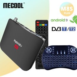 Box Mecool M8s Plus DVB T2 Andriod 9 TV Box 2G+16G Andriod Box Amlogic S905X2 DVB T/T2 Smart Tv Media 2.4G WiFi Set Top Box Player