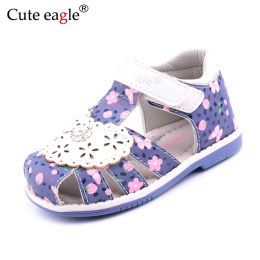 Sneakers Cute Eagle Girl sandals 2021 new summer children's Baotou beach Kids Sandals Rainbow Sole antiskid Girls toddler shoes