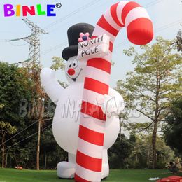 10mH with blower Celebrate Holidays giant Christmas inflatable snowman led lighted frosty snowmans for advertising Decoration outdoor events