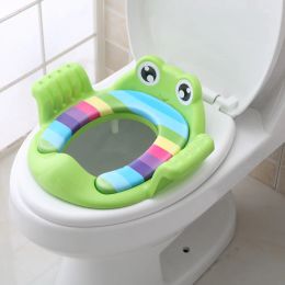 Covers 2021 New Children's Toilet Seat Baby Kids Potty Toilet Trainer Boys and Girls Auxiliary Toilet Cartoon Cute Toilet Seat