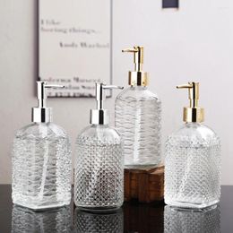 Liquid Soap Dispenser Storage Bottle Accessories Lotion Bottling Home Daily Use Grass Sub-bottling 400ml Glass Portable Large Capacity