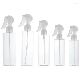 Storage Bottles 20pcs Trigger Spray Pump Plastic Clear Bottle Empty 100ml120ml150ml200ml250ml Round Cosmetic Container Packaging