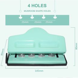 Punch 2022 T Holes Mushroom Hole Punch for Disc Bound Notebook Planner Paper Cutter A4A5A6 Notebook Scrapbooking Tool