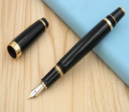 New Rotary pen cover golden Luxury BLACK Lacquerred Fountain Pen6257815