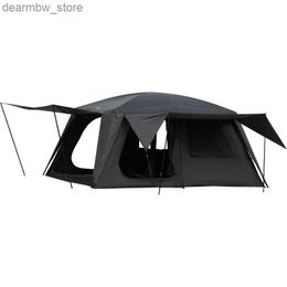 Tents and Shelters Vidalido 8-10 Person Camping Tent with 3 Door 2 Room Large Family Cabin Tents Double Layer Waterproof Portable Glamping Tent L48