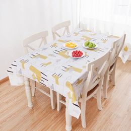 Table Cloth Residence Inn Fresh Small Squares Kitchen Living Area Waterproof Anti-Scald Oil Easy To Clean PVC