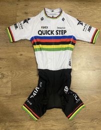 HIGH Quality MEN039S SKINSUIT BODYSUIT BICYCLE JERSEY CYCLING WEAR 2022 QUICK STEP PRO TEAM WITH POWER BAND SIZEXS4XL9780895