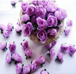 Type1 100pcs light purple Roses Artificial Silk Flower Heads Wedding Bridal Bouquet Decoration 118quot 5447378
